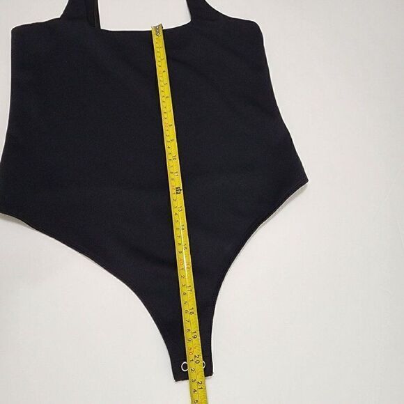 Nwot Good American Size 4/XL Black Scuba Tank Square Neck Bodysuit Women's - Picture 11 of 13
